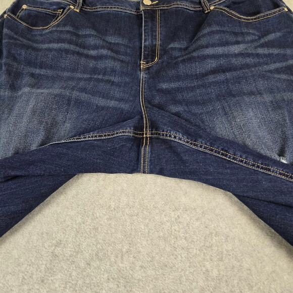 Cato Jeans Womens Size 22W Hi-Rise Distressed 40" Waist - Picture 3 of 12